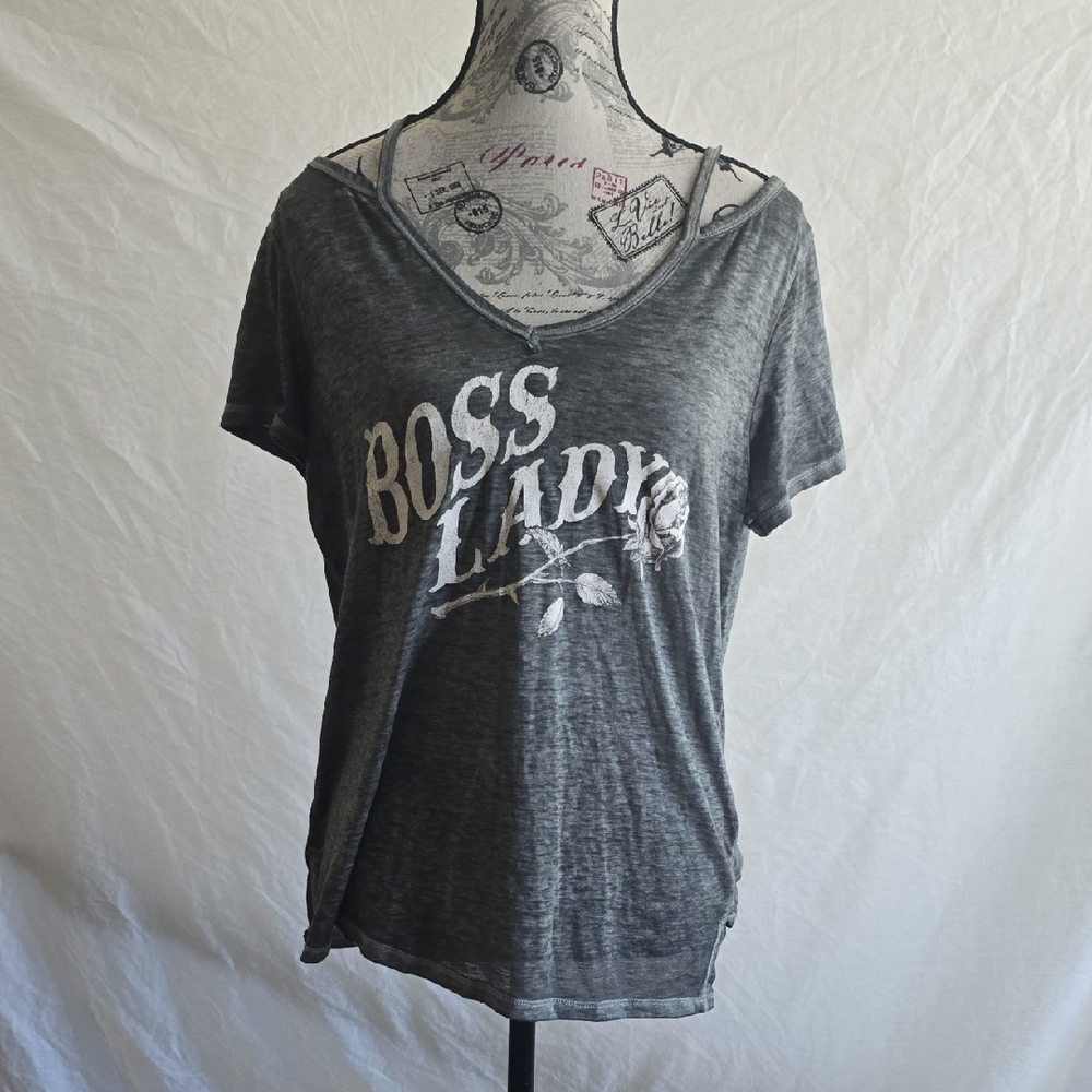 Idyllwind Charcoal Boss Lady Tee